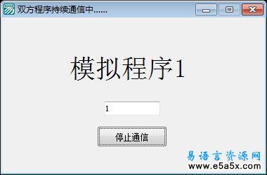 程序之间通信模拟