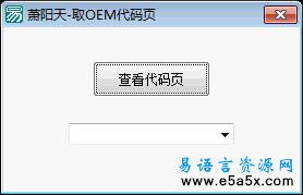 易语言取OEM代码页源码