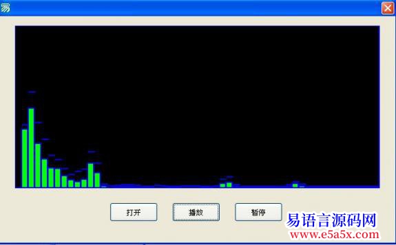 开源BASS教程式源码第二绘制频谱图更新有点快啊