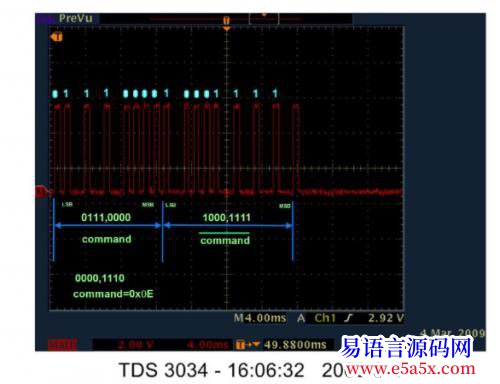 开源DIY简易红外遥控信号解码器